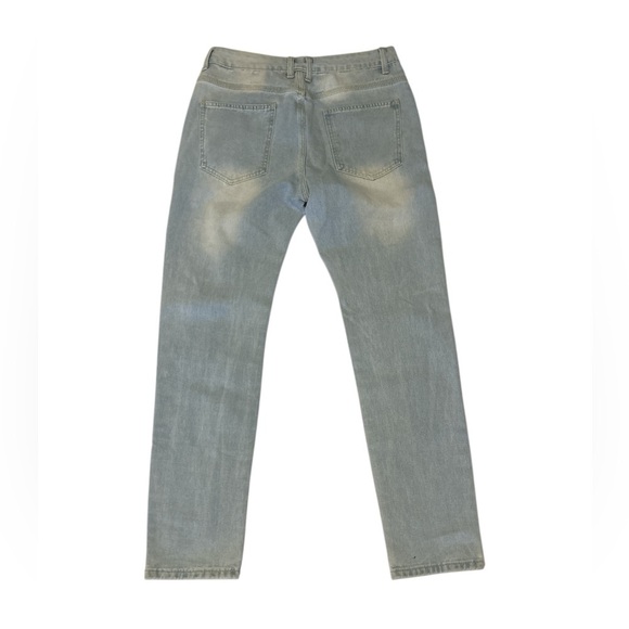 Cartoon and Patches Men's Jeans with a Hip Hop 90's Theme, Size 32 Waist. - Picture 4 of 5